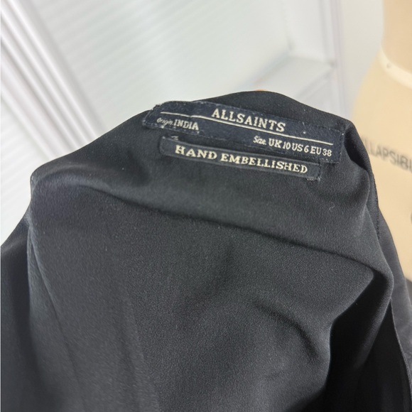 All Saints Black Dress with Silver Accents - Picture 5 of 6